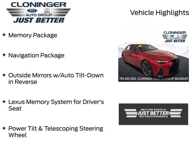 2023 Lexus IS 350 F SPORT