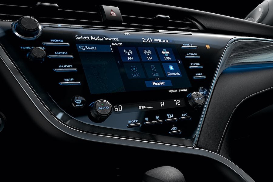 Toyota Camry audio screen