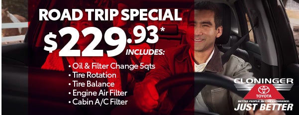 Road Trip Special $229.93*