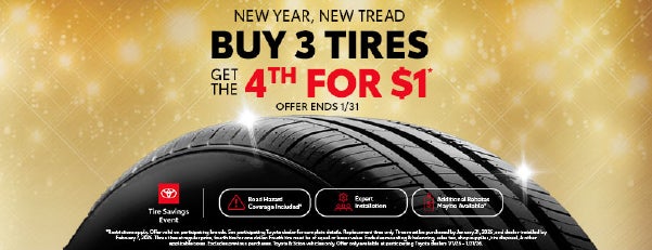 Buy 3 Tires Get the 4th for $1