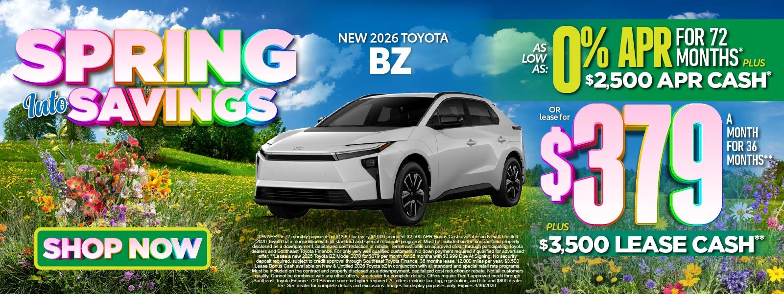 New 2026 Toyota BZ Offer - Shop Now