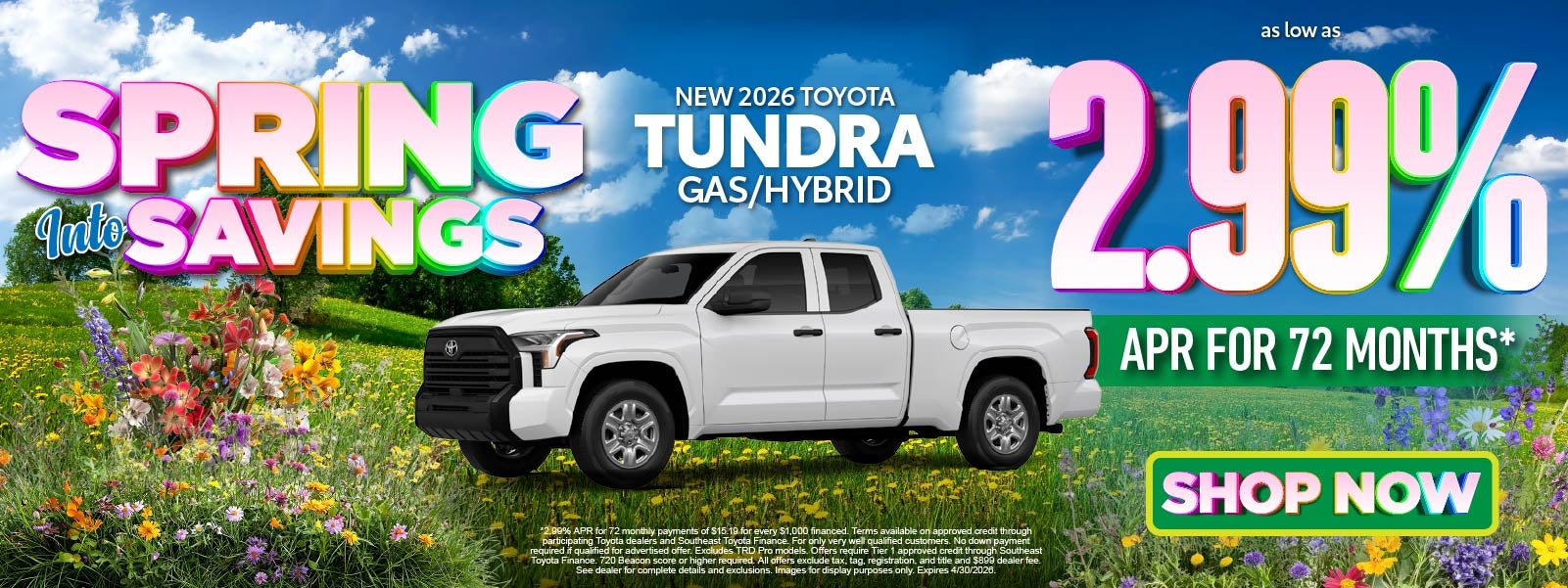 New 2026 Toyota Tundra Gas/Hybrid Offer - Shop Now
