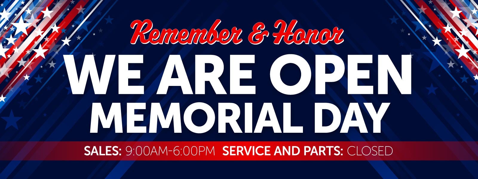 open memorial day