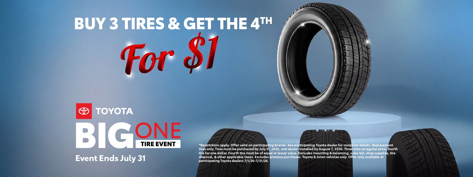 B3G1 Tire Offer