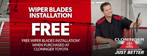 FREE WIPER BLADES INSTALLATION*
